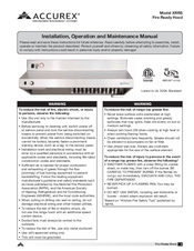 Accurex XRRS Manuals main disconnect wiring diagram free download 