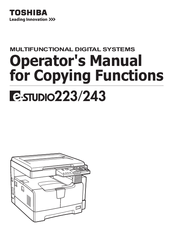 Toshiba E Studio 182 Service Manual