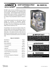 Lennox ML180DF045P24A Manuals