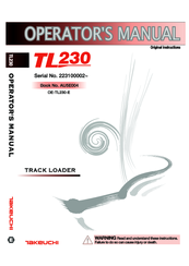 Takeuchi TL230 Manuals