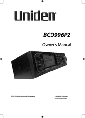 Uniden bcd996p2 Manuals