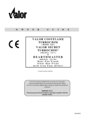 Valor Cosyflame Turbochim 528 Owner S Manual Pdf Download