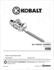 Kobalt KHT 240-06 Manuals