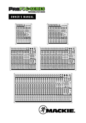 Mackie ProFX16v2 Manuals