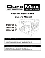 Duromax XP652WP Manuals