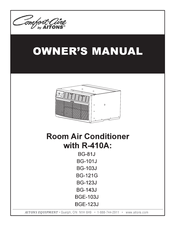Comfort Aire Bg 121g Manuals