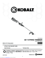Kobalt KST 140XB-06 Manuals