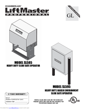 Chamberlain LiftMaster Professional SL585 Manuals liftmaster professional gate wiring diagram 
