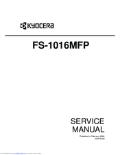 TÉLÉCHARGER IMPRIMANTE KYOCERA FS-1016MFP IMPRIMANTE FS-1016MFP TÉLÉCHARGER KYOCERA