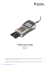 First Data FD40 Manuals