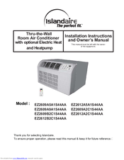 Islandaire Ez2609a5a1s44aa Installation Instructions And