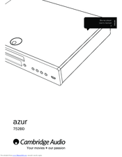 Cambridge Audio Azur 740a Manual