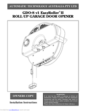 Automatic Technology Australia Gdo 8 V1 Easyroller Ii Manuals