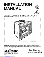 Majestic Fireplaces Wm42sx Manuals