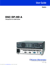 EXTRON DSC DP-HD A DISPLAYPORT-TO-HDMI SCALER DRIVERS UPDATE