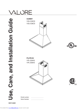 Valore Summit Vsu E30cs Use Care And Installation Manual Pdf