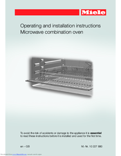 Miele H6200bm Manuals Manuals And User Guides For Miele H6200bm We Have 2 Available Free Pdf Operating Installation Instructions