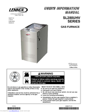 Lennox SL280UHV Manuals