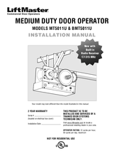 Chamberlain MT5011U Manuals
