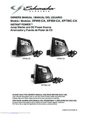 Schumacher INSTANT POWER XP750C-CA Manuals