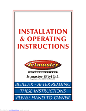 Jetmaster 700 Double Sided Manuals