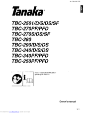 Tanaka TBC-2501S Manuals