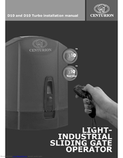 centurion a10 programming manual D10 turbo high-speed industrial sliding gate motor centurion.