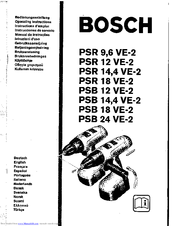 Bosch Psr 12 Ve-2 Manual