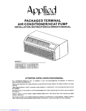 Applied Comfort C42ec07k30e7a90 Installation Instructions