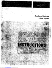 Continental F 163 Engine Manual
