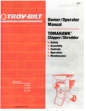 Troy Bilt Tomahawk 4 Hp Owner S Operator Manual Pdf Troy Bilt Tomahawk 4 Hp Owner S