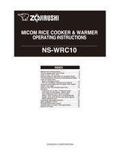 Zojirushi NS-WRC10 Manuals