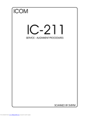 Icom Ic 211 Service Manual