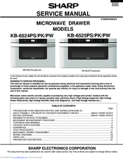 Sharp Kb6525pk 30 Microwave Drawer Manuals
