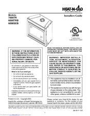 Heat N Glo 6000trb Manuals