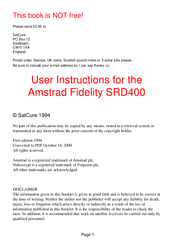Amstrad Srd400 Manuale