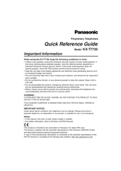 Cara Program Panasonic Kx-t7730