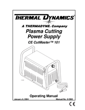 Thermal Dynamics 101 CUTMASTER Manuals