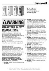 Honeywell hz-709 series Manuals