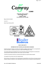 camray 5 boiler manual Camray 5 combi boiler manual.