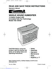 Kenmore 758 154200 Manuals