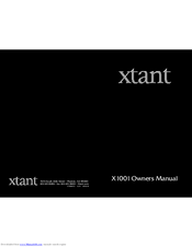 Xtant X1001 Manuals