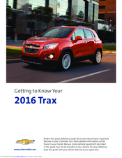 chevy trax owners manual