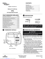 white roger thermostat manual 1f78 White rodgers 1f78-144 vertical non-programmable digital thermostat.