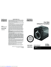 Homedics UHE-CM55 Cool Mist Manuals