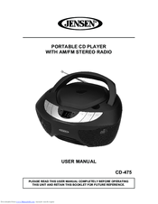 Jensen CD-475 Manuals