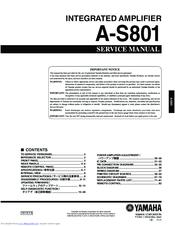 Yamaha A-S801 Manuals