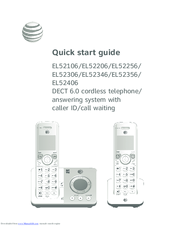 At&t EL52106 Manuals