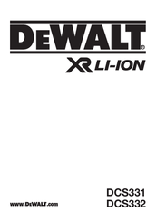Dewalt DCS331 Manuals