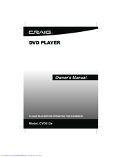Craig CVD512a Manuals
